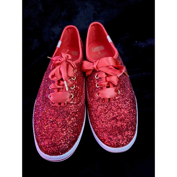 These are the Keds x Kate Spade New York Champion Glitter sneakers. - Picture 3 of 10